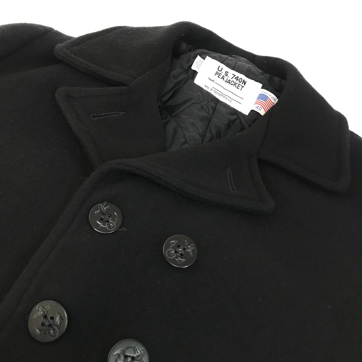 schott | ショット U.S.740N PEA JACKET ピーコート ブラック サイズ：40【倉吉店】