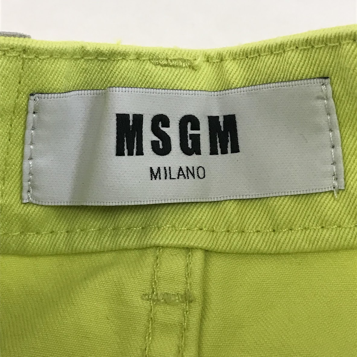 MSGM | エムエスジーエム 切り替えデニムスカート ミニスカート 184497-06 グリーン サイズ：38【倉吉店】