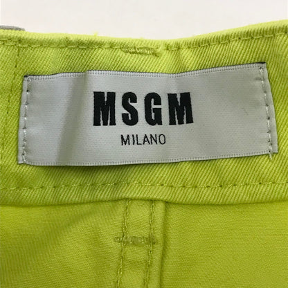 MSGM | エムエスジーエム 切り替えデニムスカート ミニスカート 184497-06 グリーン サイズ：38【倉吉店】