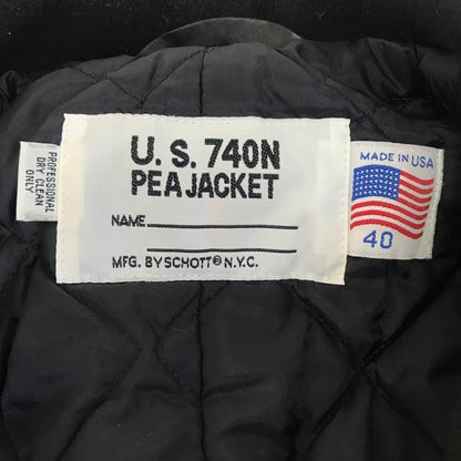 schott | ショット U.S.740N PEA JACKET ピーコート ブラック サイズ：40【倉吉店】