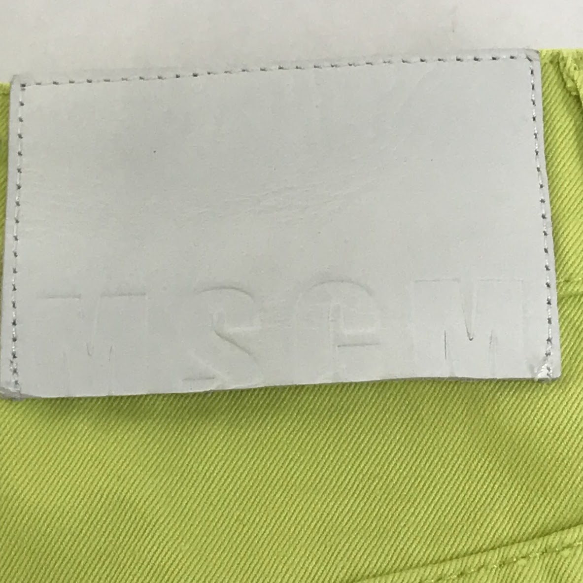 MSGM | エムエスジーエム 切り替えデニムスカート ミニスカート 184497-06 グリーン サイズ：38【倉吉店】