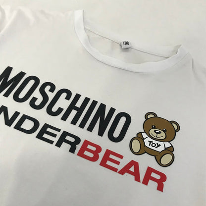 MOSCHINO | モスキーノ ロゴプリントTee 半袖Ｔシャツ A1904 9003 ホワイト【倉吉店】