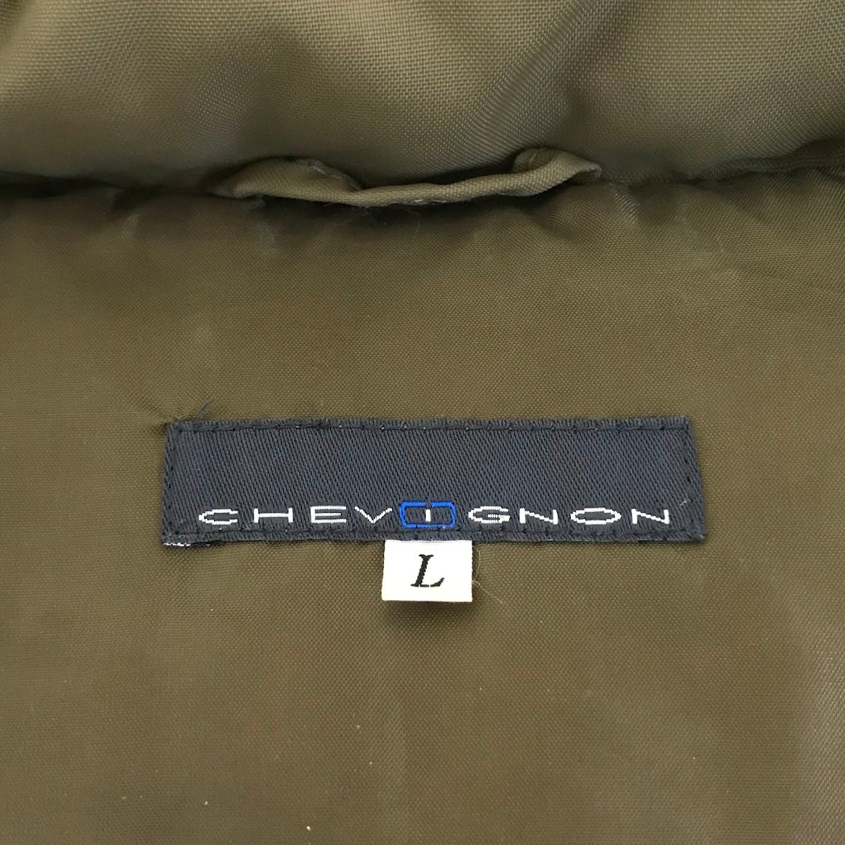 CHEVIGNON｜シェビニオン ダウンベスト ダウンジャケット カーキ サイズ：L【倉吉店】