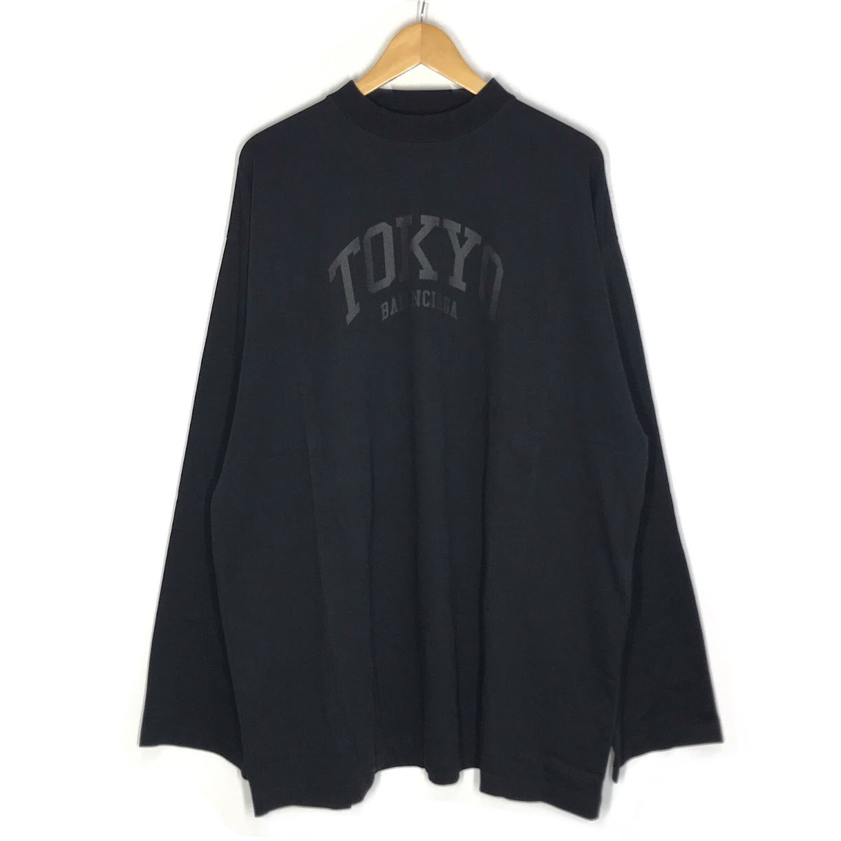 BALENCIAGA | バレンシアガ オーバーサイズ TOKYOロゴ 長袖Ｔシャツ 720250 TLVK6 ブラック サイズ：3【倉吉店】
