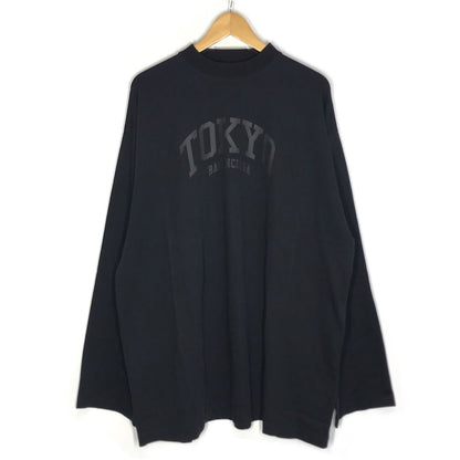 BALENCIAGA | バレンシアガ オーバーサイズ TOKYOロゴ 長袖Ｔシャツ 720250 TLVK6 ブラック サイズ：3【倉吉店】