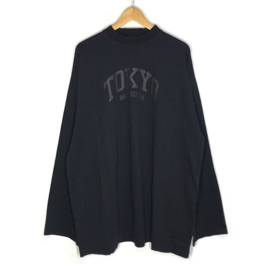 BALENCIAGA | バレンシアガ オーバーサイズ TOKYOロゴ 長袖Ｔシャツ 720250 TLVK6 ブラック サイズ：3【倉吉店】