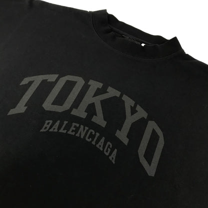 BALENCIAGA | バレンシアガ オーバーサイズ TOKYOロゴ 長袖Ｔシャツ 720250 TLVK6 ブラック サイズ：3【倉吉店】