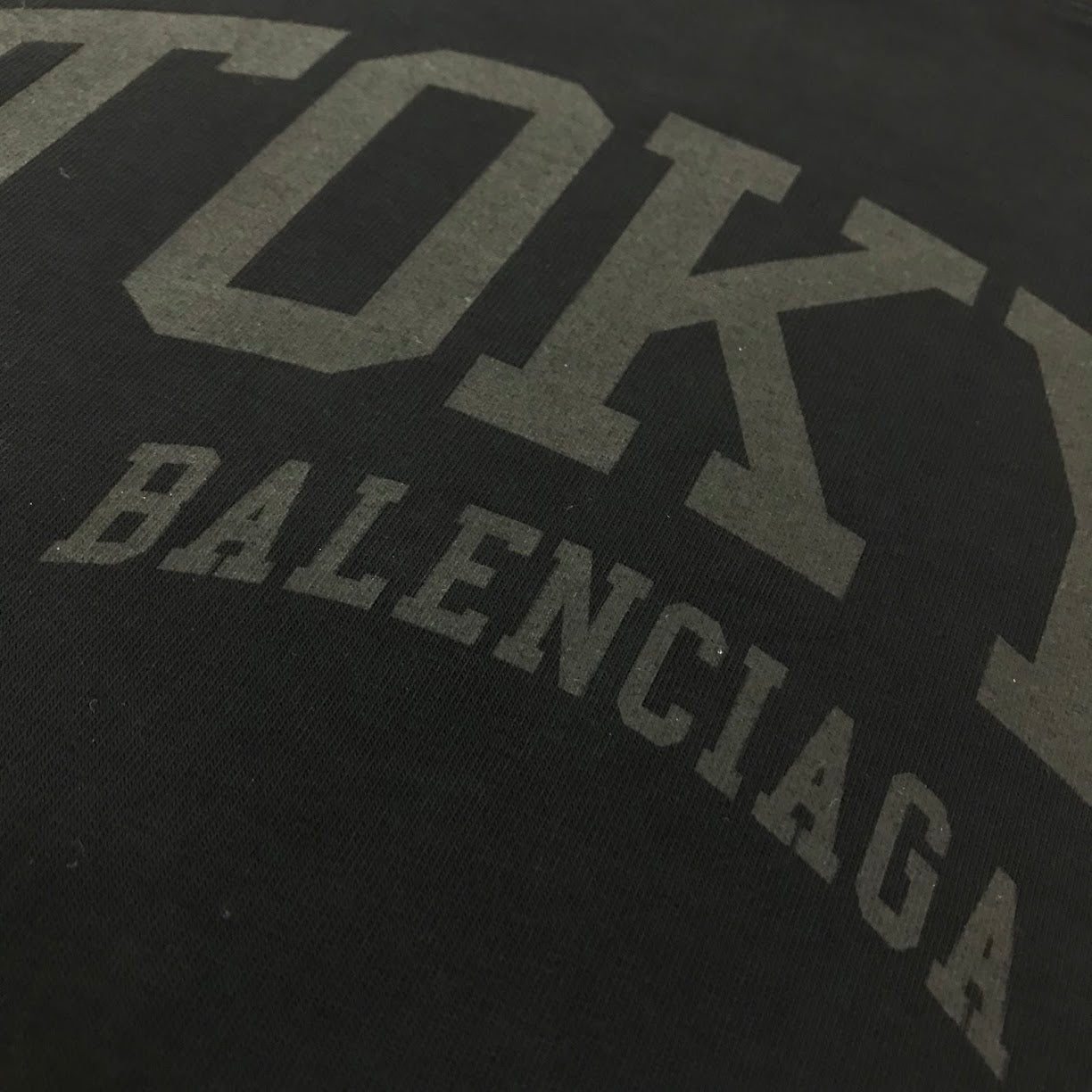 BALENCIAGA | バレンシアガ オーバーサイズ TOKYOロゴ 長袖Ｔシャツ 720250 TLVK6 ブラック サイズ：3【倉吉店】