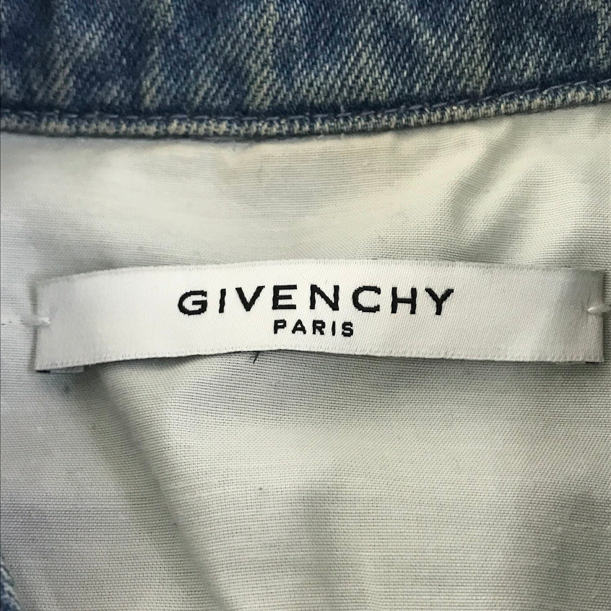 GIVENCHY | ジバンシィ クラッシュ加工 デニムボタンシャツ 長袖シャツ 16F 0906 485 ブルー サイズ：XS【倉吉店】