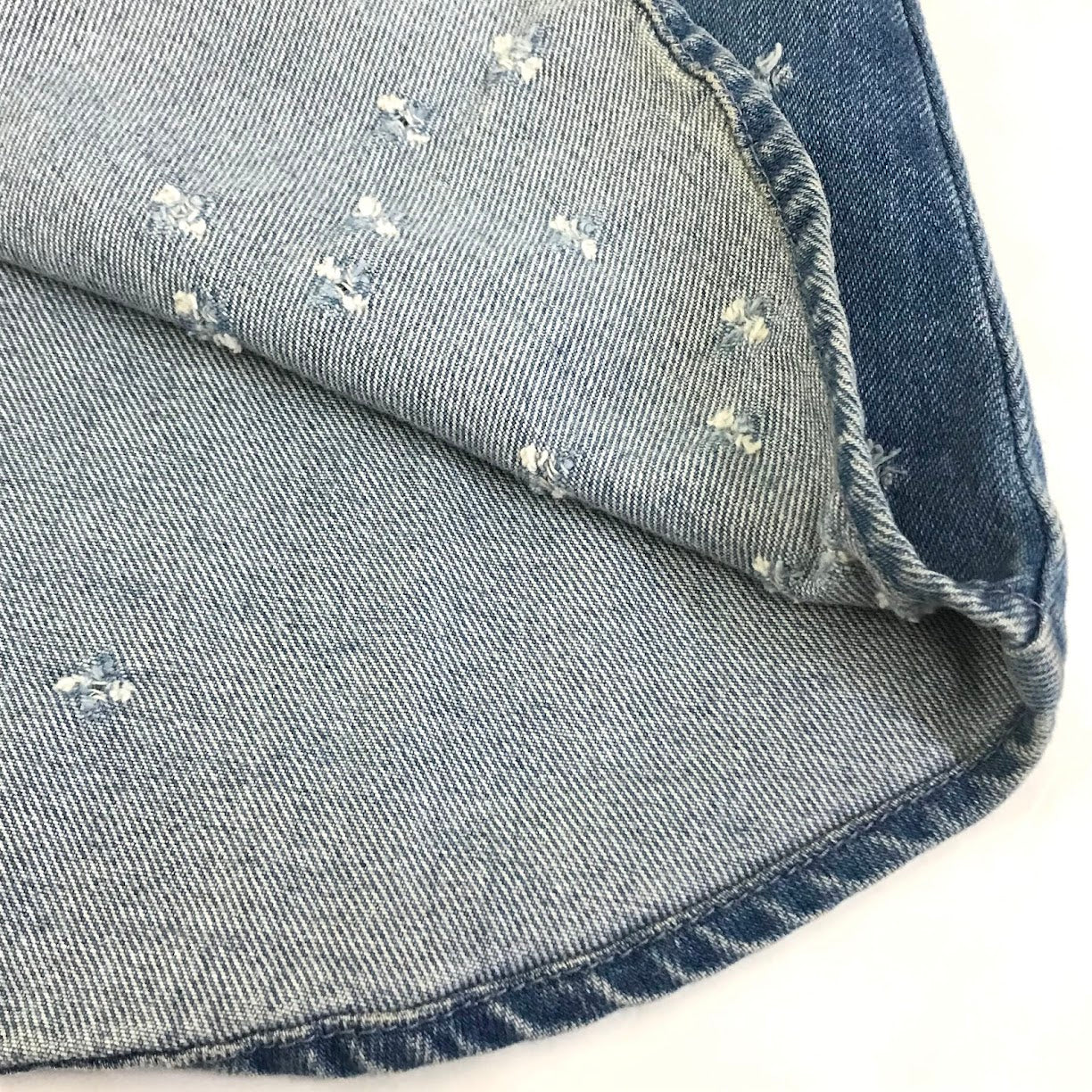 GIVENCHY | ジバンシィ クラッシュ加工 デニムボタンシャツ 長袖シャツ 16F 0906 485 ブルー サイズ：XS【倉吉店】
