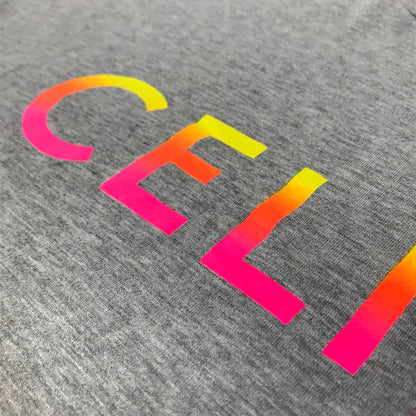 CELINE | セリーヌ Gradient Logo Print ロゴプリント グラデーション 半袖Ｔシャツ 2X10B671Q グレー サイズ：S【倉吉店】