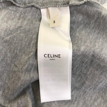 CELINE | セリーヌ Gradient Logo Print ロゴプリント グラデーション 半袖Ｔシャツ 2X10B671Q グレー サイズ：S【倉吉店】