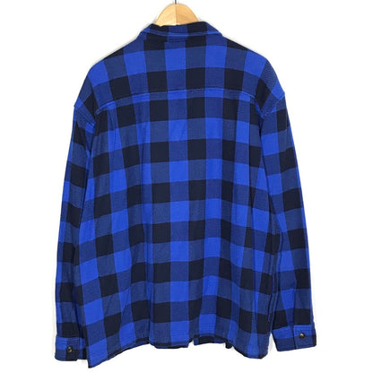 WAX｜ワックス チェック柄 シャツジャケット その他アウター ブルー サイズ：L【倉吉店】