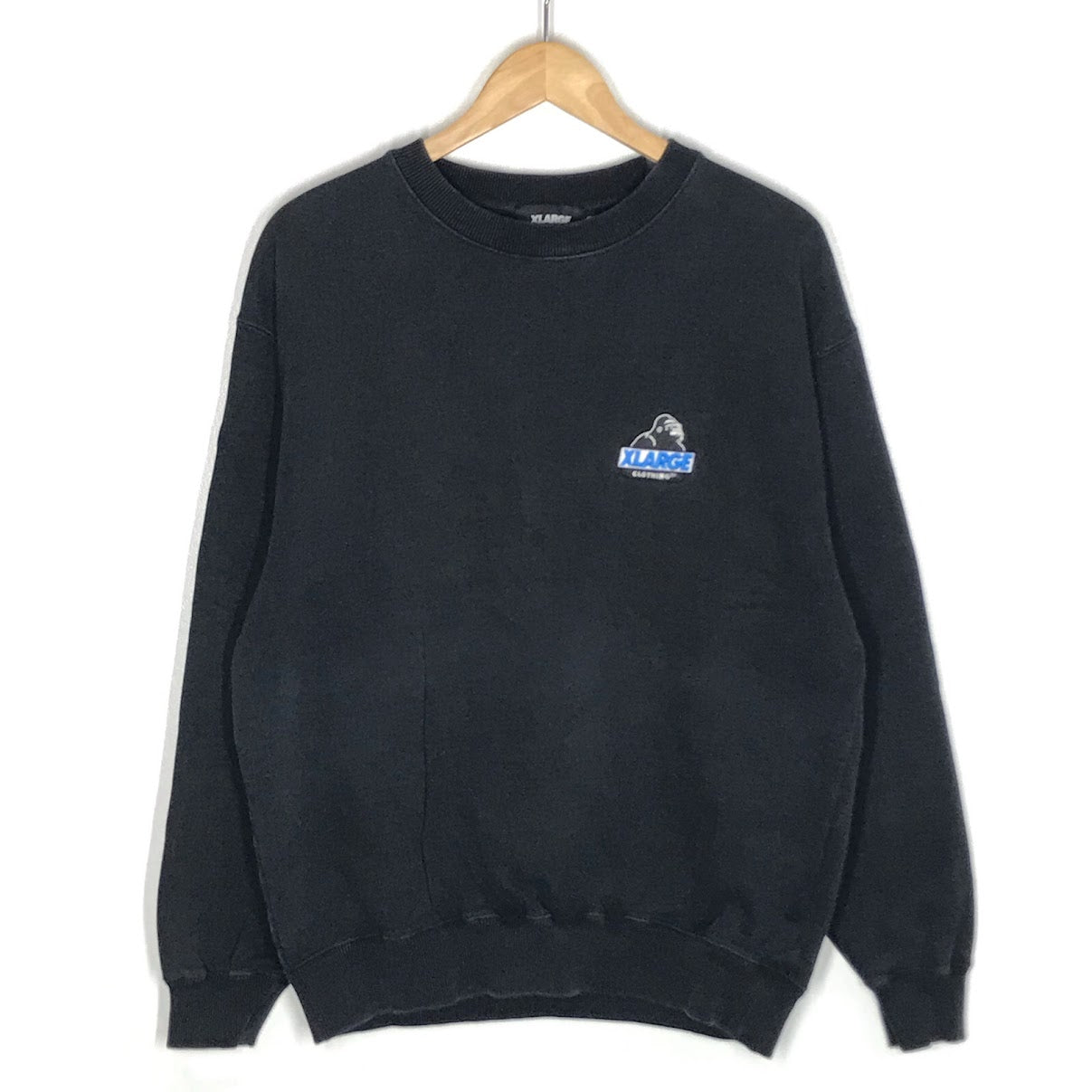 X-LARGE | エクストララージ SLANTED OG CREWNECK SWEATSHIRT スウェット 101241012002 ブラック サイズ：S【倉吉店】