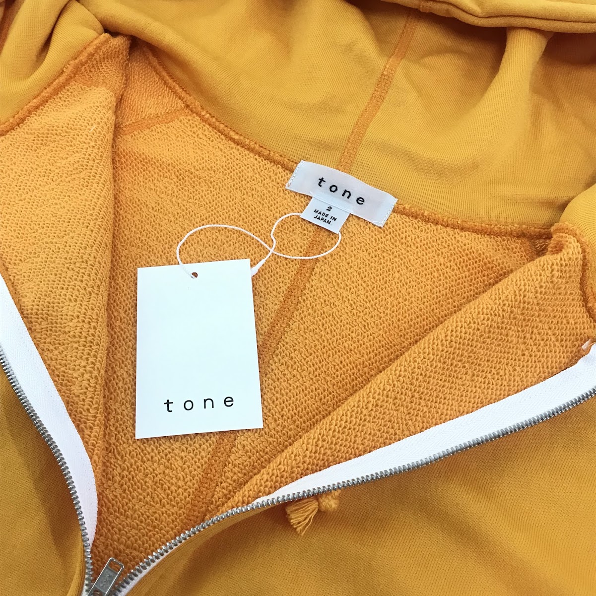 TONE | トーン BREEZIN ZIP UP HOOD SWEAT ジップパーカー パーカー TO-SS20-CLS02 オレンジ サイズ：2【倉吉店】