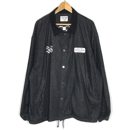 CAPTAINS HELM | キャプテンズヘルム LOGO DENIM COACH JKT デニムコーチジャケット ブルゾン ブラック サイズ：XL【倉吉店】