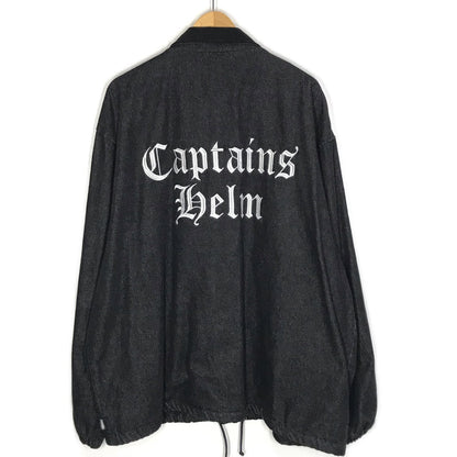 CAPTAINS HELM | キャプテンズヘルム LOGO DENIM COACH JKT デニムコーチジャケット ブルゾン ブラック サイズ：XL【倉吉店】