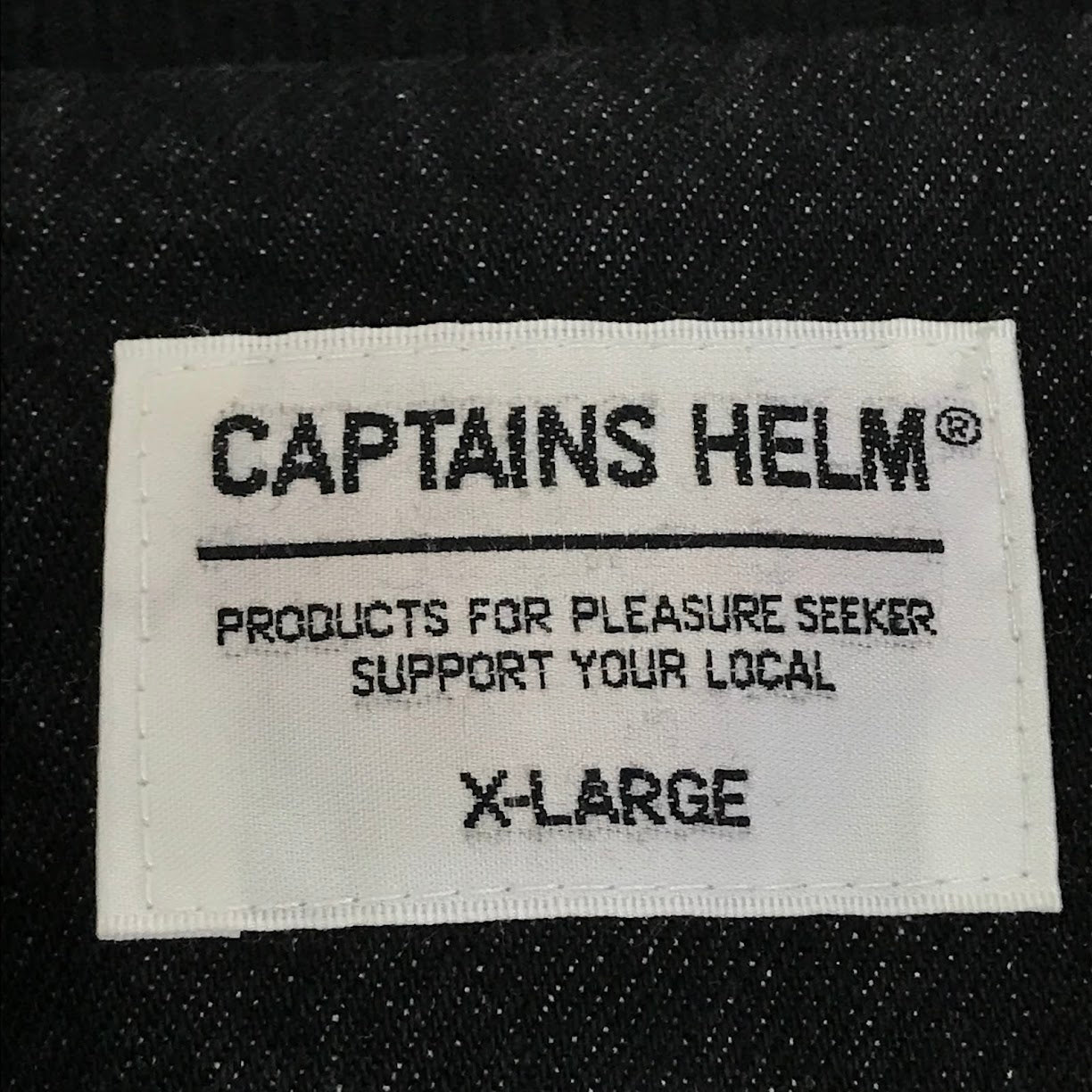 CAPTAINS HELM | キャプテンズヘルム LOGO DENIM COACH JKT デニムコーチジャケット ブルゾン ブラック サイズ：XL【倉吉店】