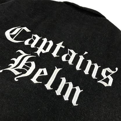 CAPTAINS HELM | キャプテンズヘルム LOGO DENIM COACH JKT デニムコーチジャケット ブルゾン ブラック サイズ：XL【倉吉店】