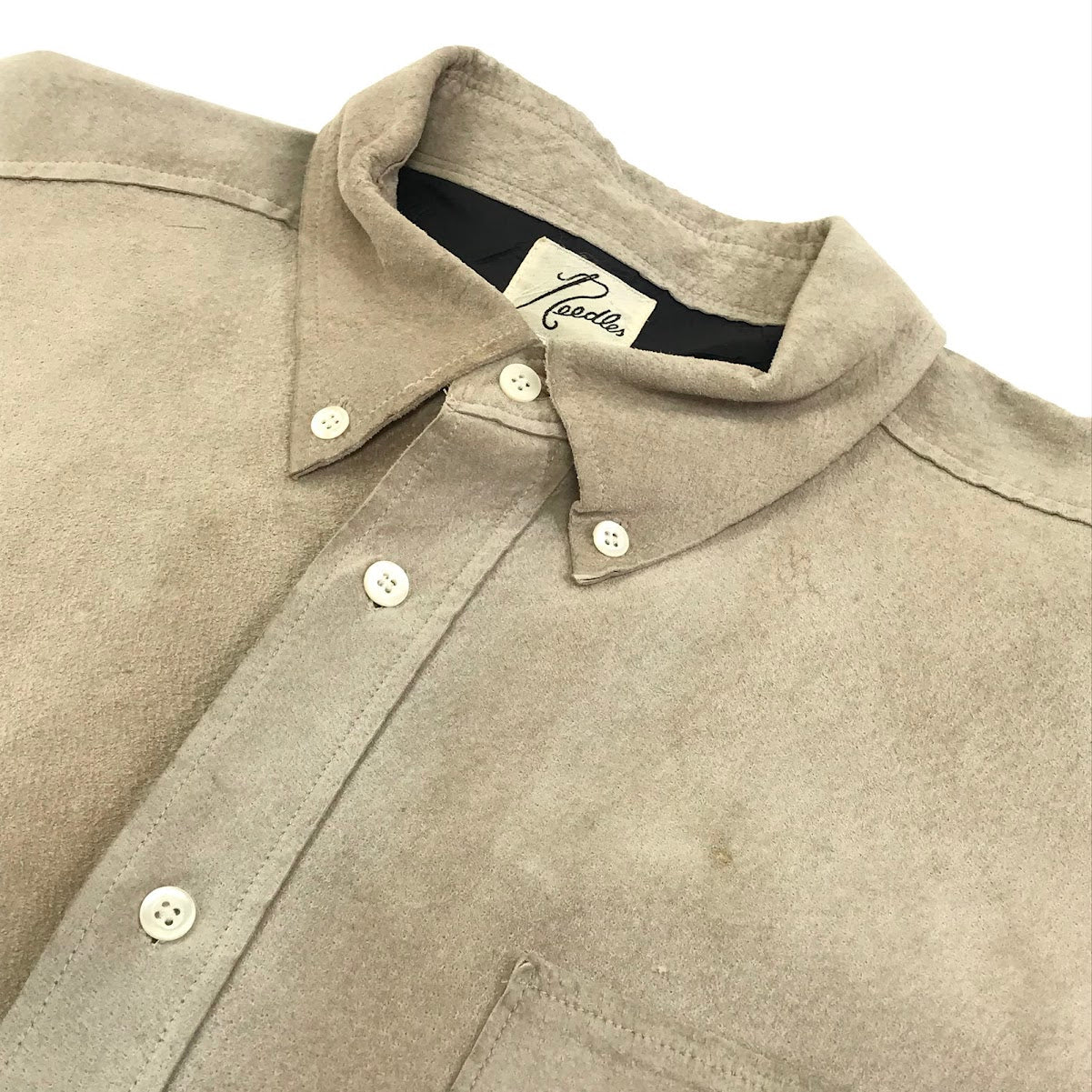 Needles | ニードルス PIG SKIN 半袖シャツ ベージュ サイズ：XL【倉吉店】