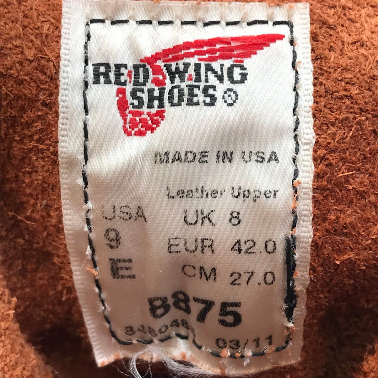 RED WING | レッドウィング IRISH SETTER MOC TOE BOOT アイリッシュセッター モックトゥ ブーツ 8875 ブラウン 27cm【倉吉店】