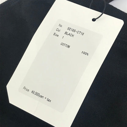 SEASONING｜シーズニング　DINNER 半袖Ｔシャツ SE18S-CT16 ブラック サイズ：1【倉吉店】