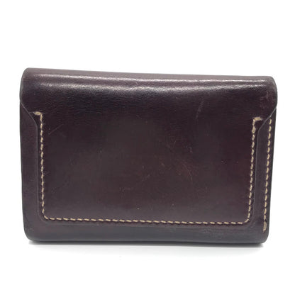 LEATHER ARTS & CRAFTS MOTO | レザーアーツアンドクラフツモト HAND-DYED MIDDLE WALLET 三つ折り財布 W6D ボルドー/バーガンディー【倉吉店】