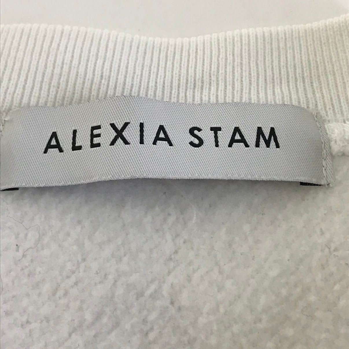 ALEXIA STAM｜アリシアスタン スウェット ホワイト【倉吉店】