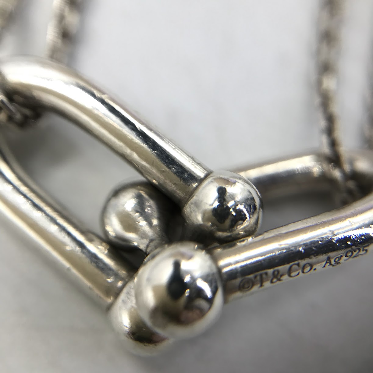 Tiffany&co | ティファニー ハードウェア ダブルリンク ペンダント ネックレス シルバー サイズ：40【倉吉店】