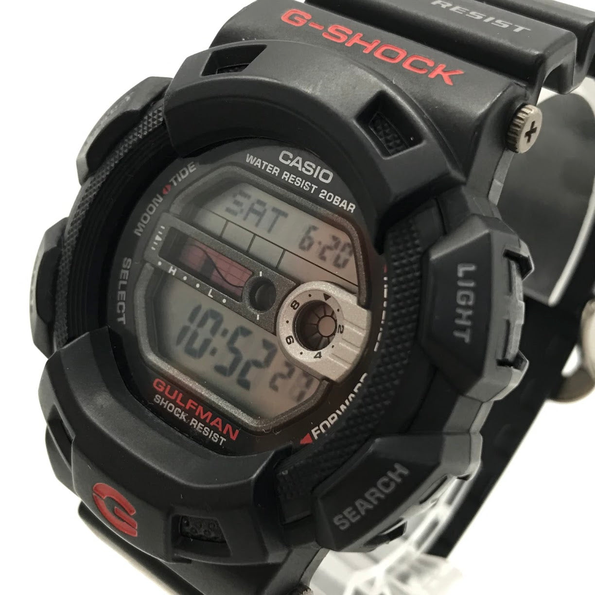 G-SHOCK | ジーショック Master of G GULFMAN DUAL ILLUMINATOR デジタルクォーツ 腕時計 G-9100-1JF ブラック【倉吉店】