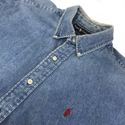 RALPH LAUREN | ラルフローレン BLAIRE デニムシャツ 長袖シャツ ブルー サイズ：XL【倉吉店】