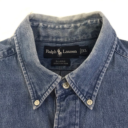 RALPH LAUREN | ラルフローレン BLAIRE デニムシャツ 長袖シャツ ブルー サイズ：XL【倉吉店】