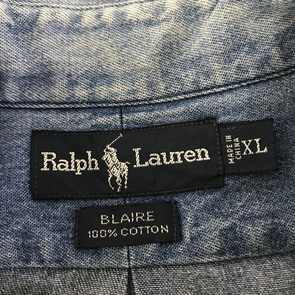 RALPH LAUREN | ラルフローレン BLAIRE デニムシャツ 長袖シャツ ブルー サイズ：XL【倉吉店】
