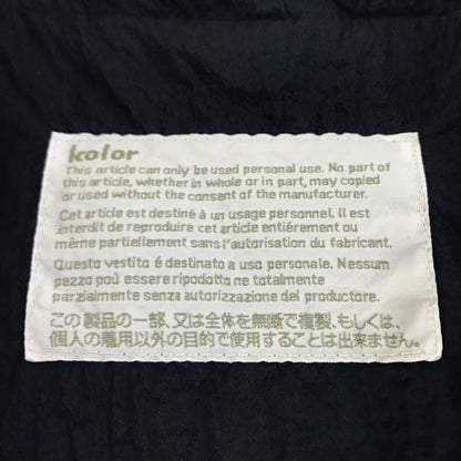 kolor | カラー ナイロンタフタ 半袖オープンカラーシャツ ナイロンジャケット 25SCM-B02104 ネイビー サイズ：2【倉吉店】