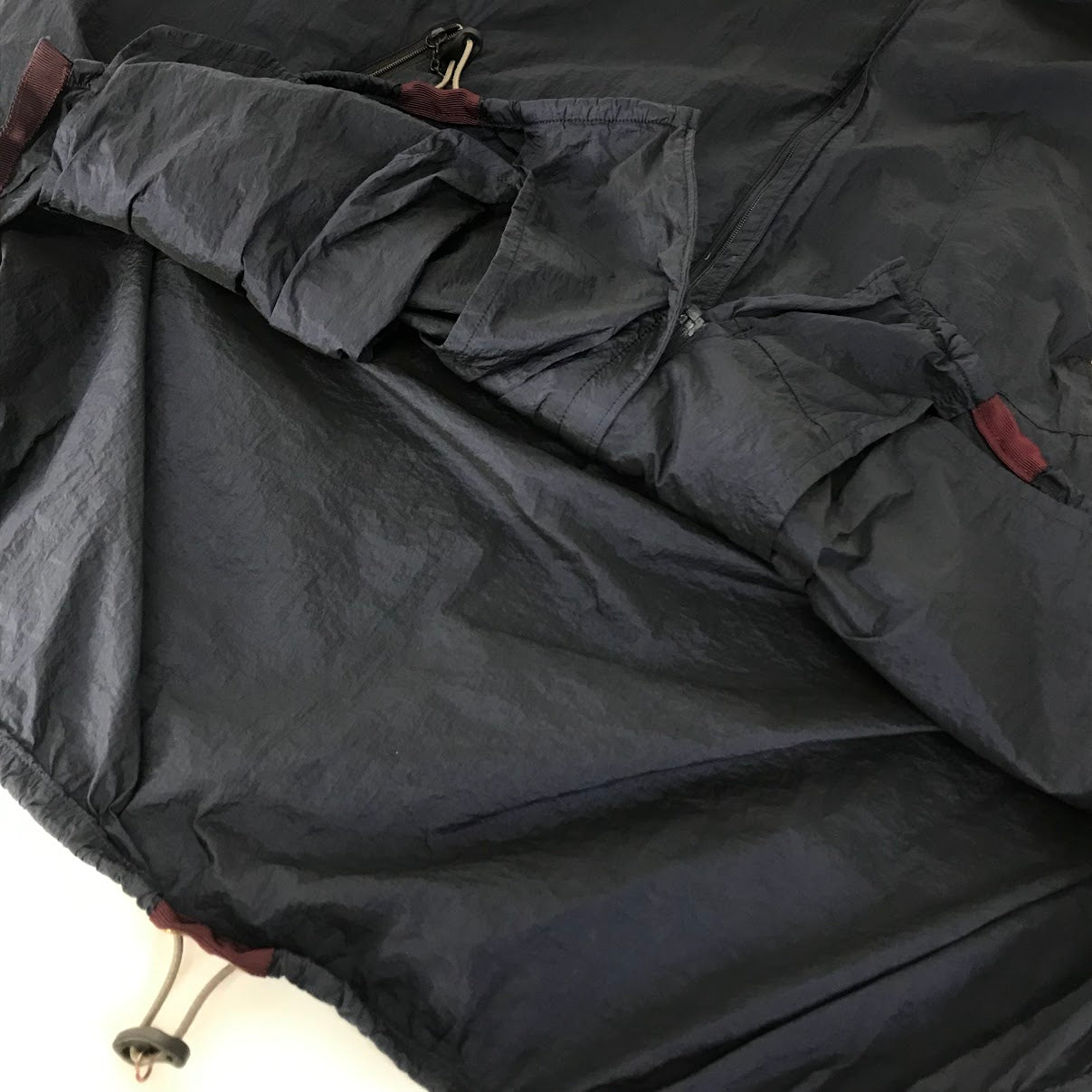 kolor | カラー ナイロンタフタ 半袖オープンカラーシャツ ナイロンジャケット 25SCM-B02104 ネイビー サイズ：2【倉吉店】