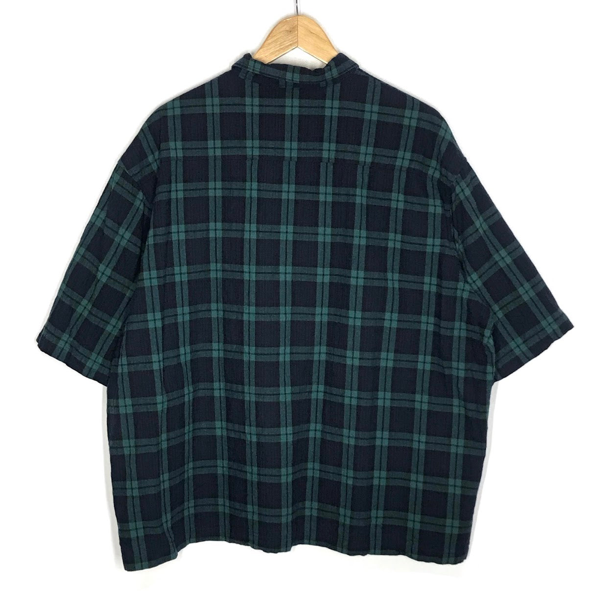 ACY｜ エーシー ROOM SHIRTS チェック柄 半袖シャツ ACY-23SS-002 グリーン サイズ：3【倉吉店】【代金引換不可・日時指定不可】【ポスト投函】