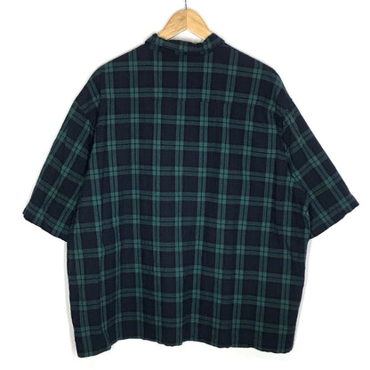 ACY｜ エーシー ROOM SHIRTS チェック柄 半袖シャツ ACY-23SS-002 グリーン サイズ：3【倉吉店】【代金引換不可・日時指定不可】【ポスト投函】