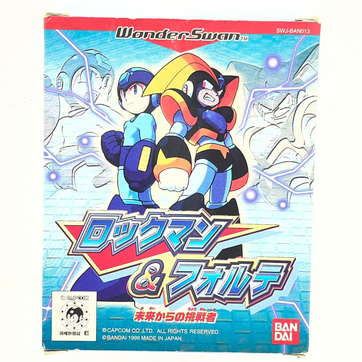 【尾張小牧店】WS ロックマン＆フォルテ 未来からの挑戦者　※本体未所持の為、動作未確認・ハガキあり･箱傷み ワンダースワン【ポスト投函】【代引き不可】【レトロ】【中古】