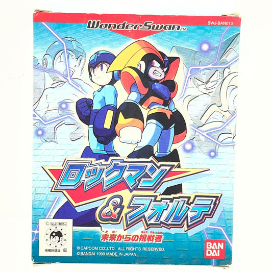 【尾張小牧店】WS ロックマン＆フォルテ 未来からの挑戦者　※本体未所持の為、動作未確認・ハガキあり･箱傷み ワンダースワン【ポスト投函】【代引き不可】【レトロ】【中古】
