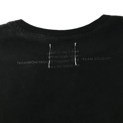 TAKAHIRO MIYASHITA TheSoloist. | タカヒロミヤシタソザソロイスト Crew Neck s/s tee 半袖Ｔシャツ samc.0001 ブラック サイズ：48【倉吉店】【代金引換不可・日時指定不可】【ポスト投函】