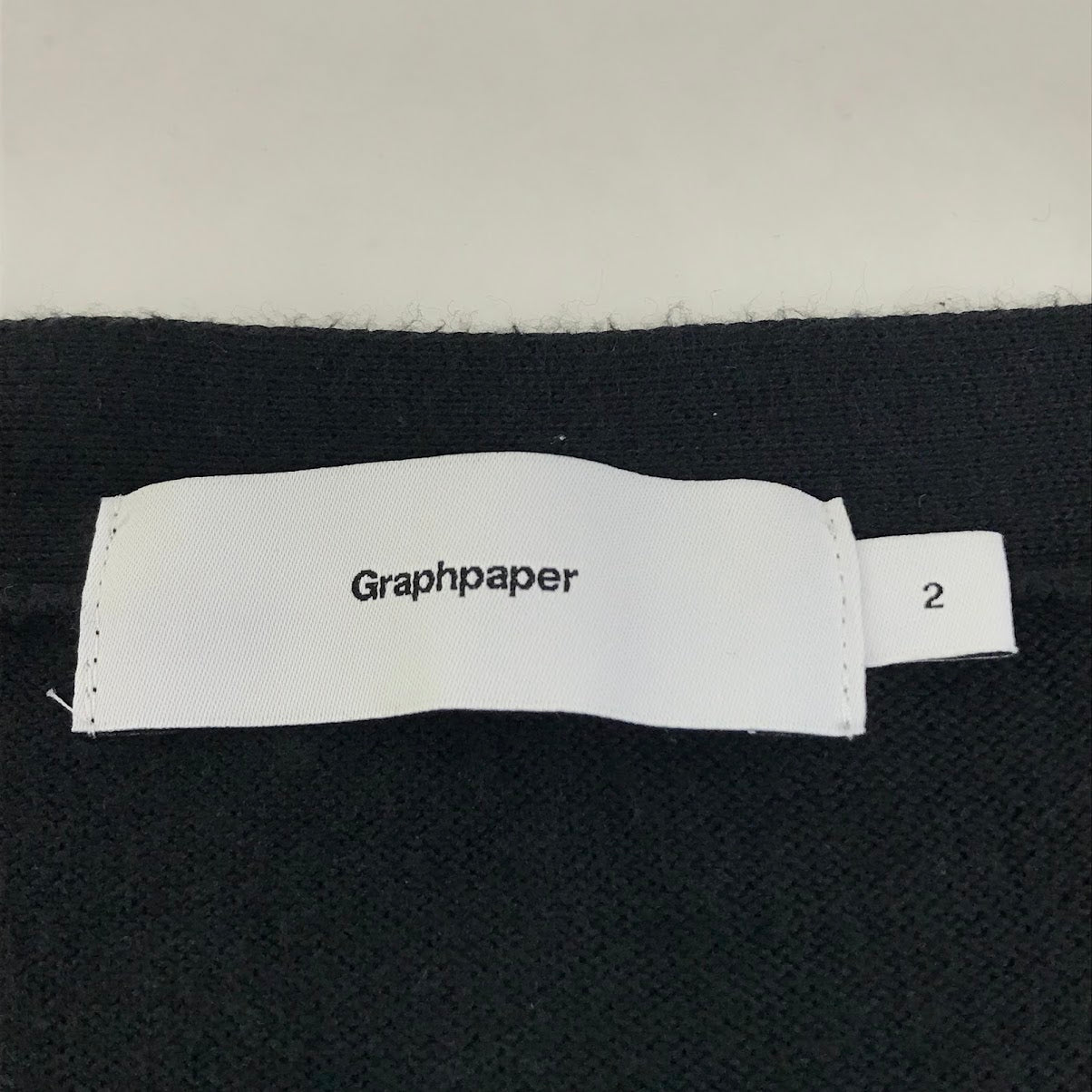 Graphpaper | グラフペーパー Suvin Cardigan カーディガン GU191-80066 ブラック サイズ：2【倉吉店】