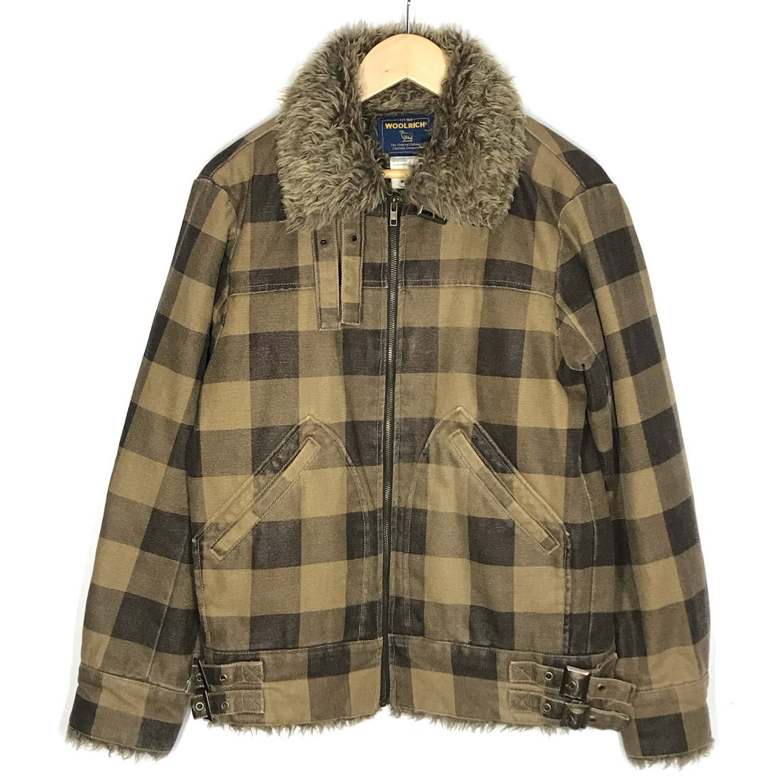 WOOLRICH | ウールリッチ チェック柄 ブルゾン ブラウン サイズ：M【倉吉店】