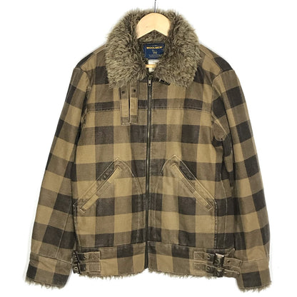 WOOLRICH | ウールリッチ チェック柄 ブルゾン ブラウン サイズ：M【倉吉店】