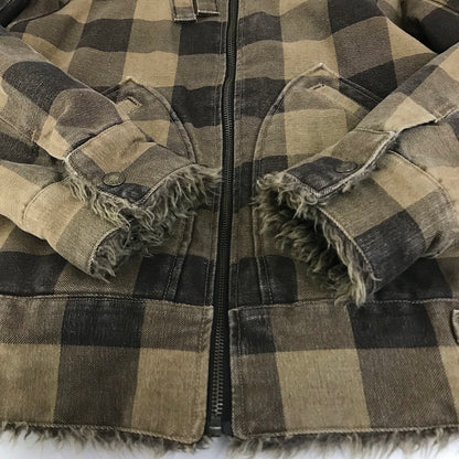 WOOLRICH | ウールリッチ チェック柄 ブルゾン ブラウン サイズ：M【倉吉店】
