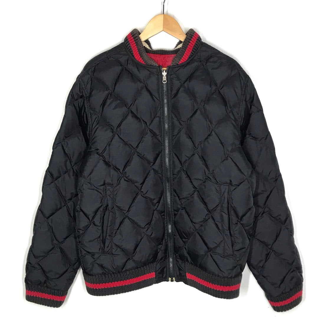 TOMMY HILFIGER | トミーヒルフィガー リバーシブルダウンジャケット ダウンジャケット ブラック×レッド サイズ：L【倉吉店】