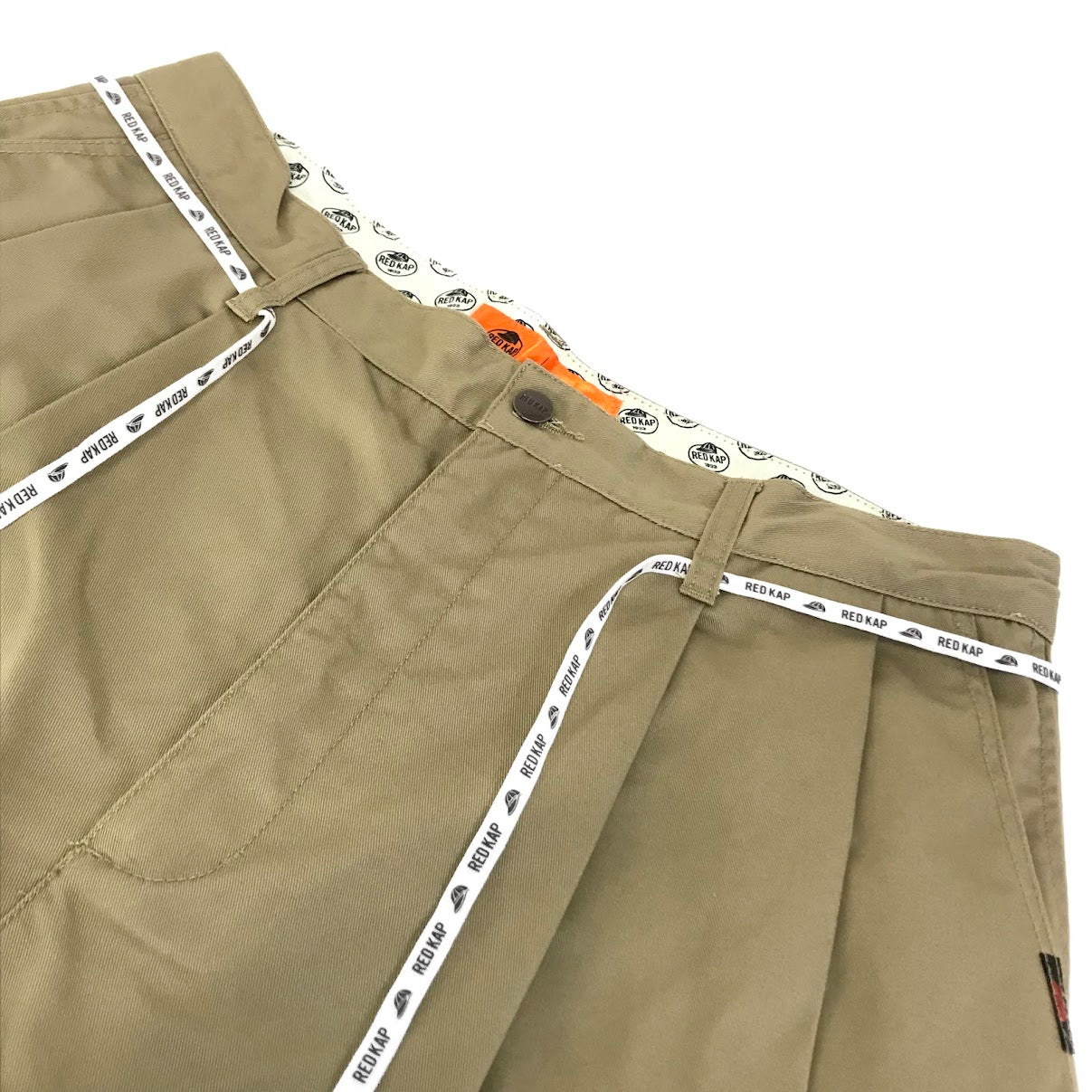 RED KAP | レッドキャップ TUCK WIDE BAGGY SHORTS タックワイドバギーショーツ ハーフパンツ ショートパンツ 261-1480 ベージュ サイズ：L【倉吉店】