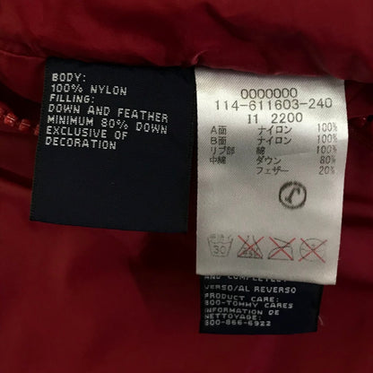 TOMMY HILFIGER | トミーヒルフィガー リバーシブルダウンジャケット ダウンジャケット ブラック×レッド サイズ：L【倉吉店】
