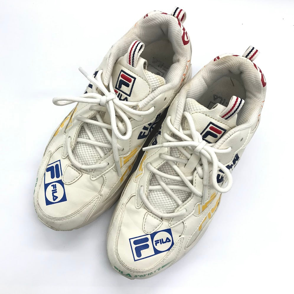 FILA | フィラ RAY TRACER GRAPHIC スニーカー 1RM01347-166 クリーム 24.5cm【倉吉店】