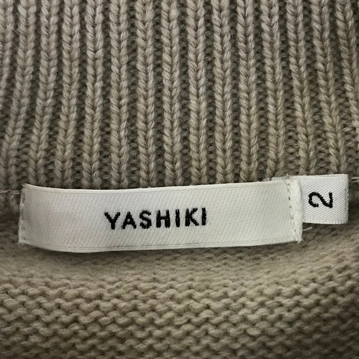 YASHIKI｜ヤシキ Shiraiki Vest 白息ベスト ニットベスト ベスト YSK-23AW-KN08 ベージュ サイズ：2【倉吉店】