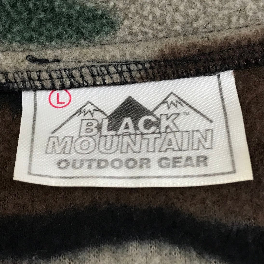 BLACK MOUNTAIN｜ブラックマウンテン フリースジャケット ブルゾン カモ サイズ：L【倉吉店】